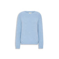 Max Mara Blue Alpaca Leather Sweatshirt