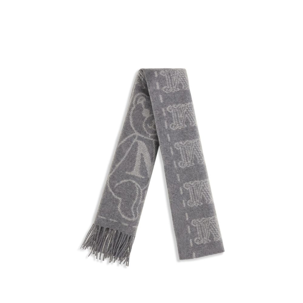 Max Mara Gray Cashmere Scarf