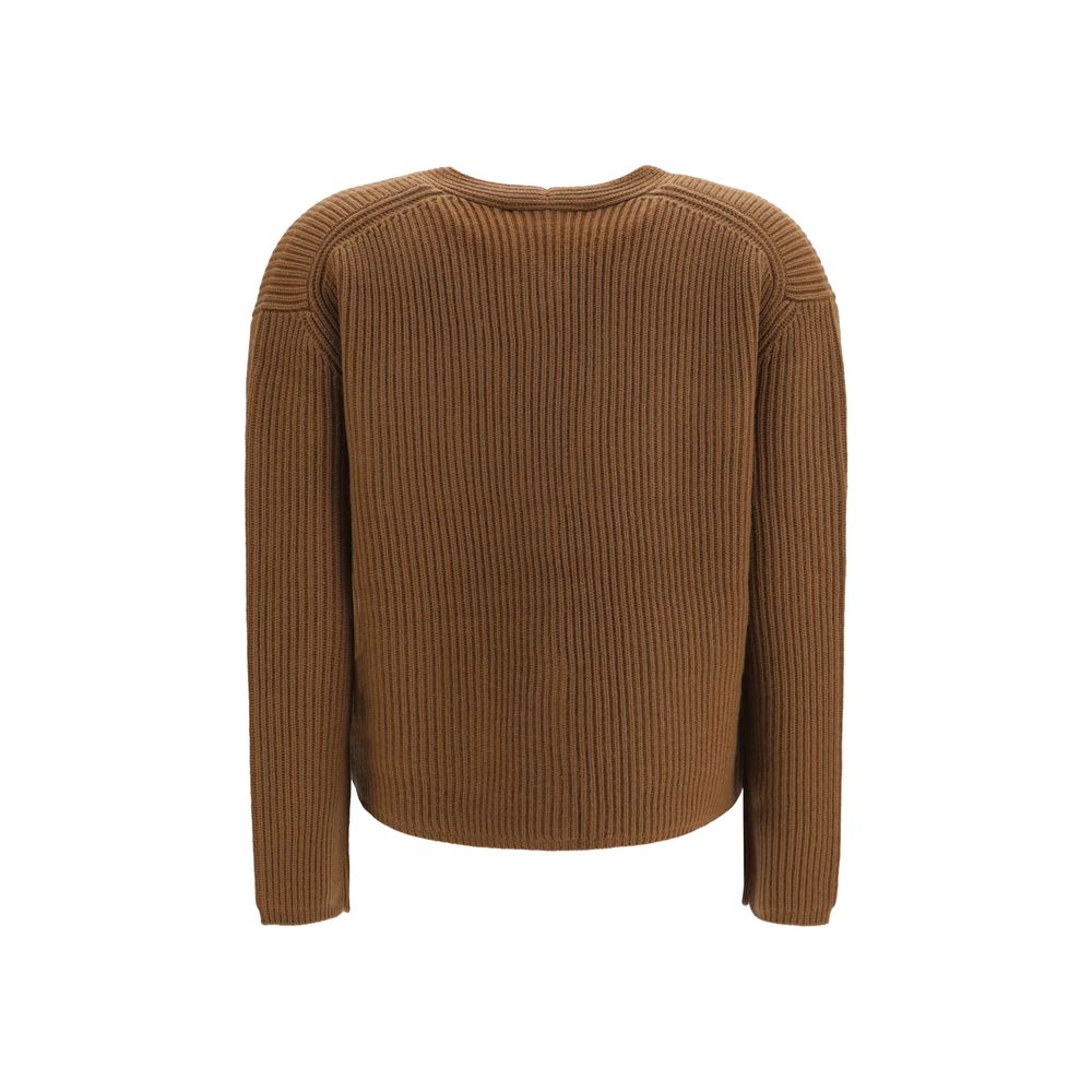 Max Mara Brown Wool Oves Aries Cardigan