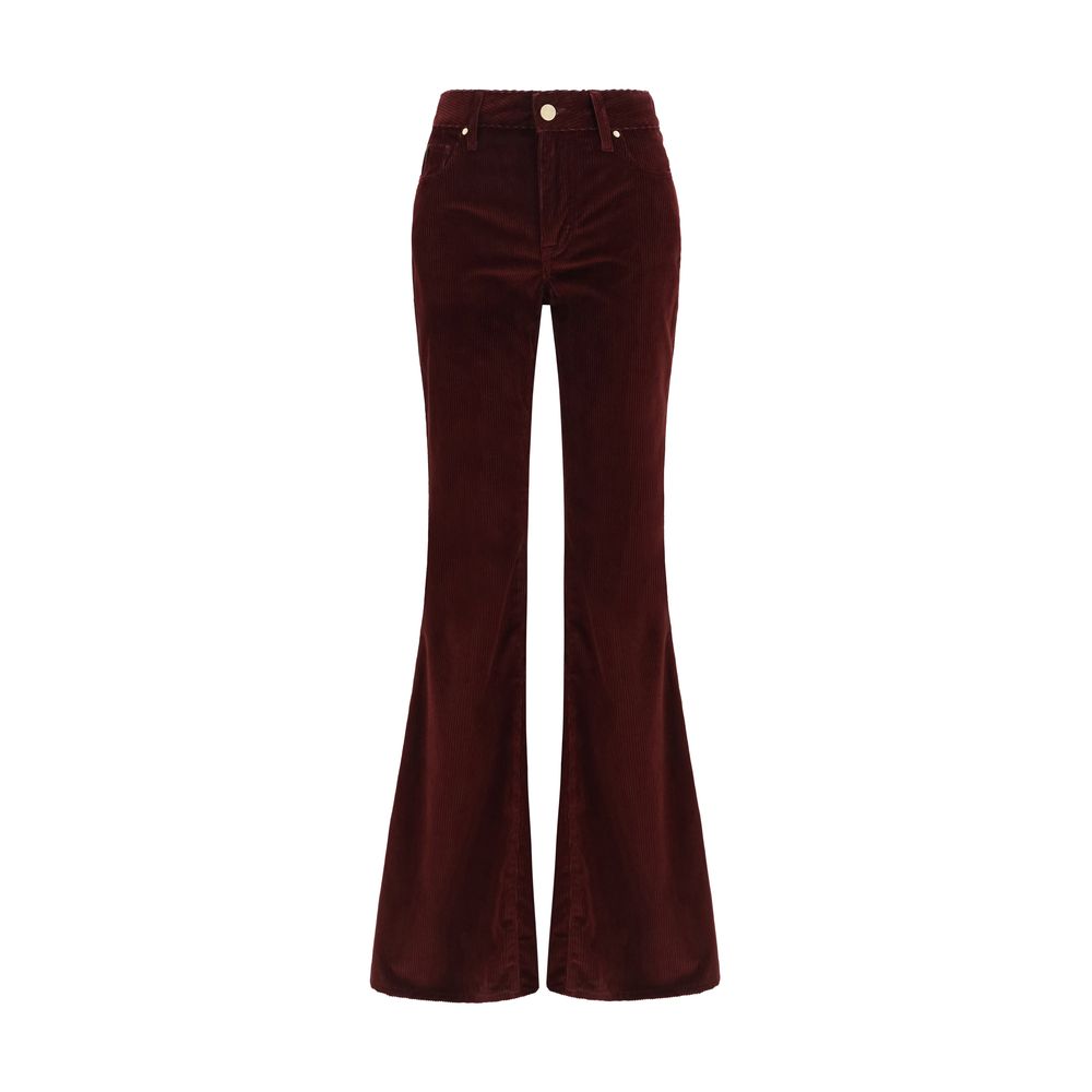 Jacob Cohen Bordeaux Cotton Flared Jeans