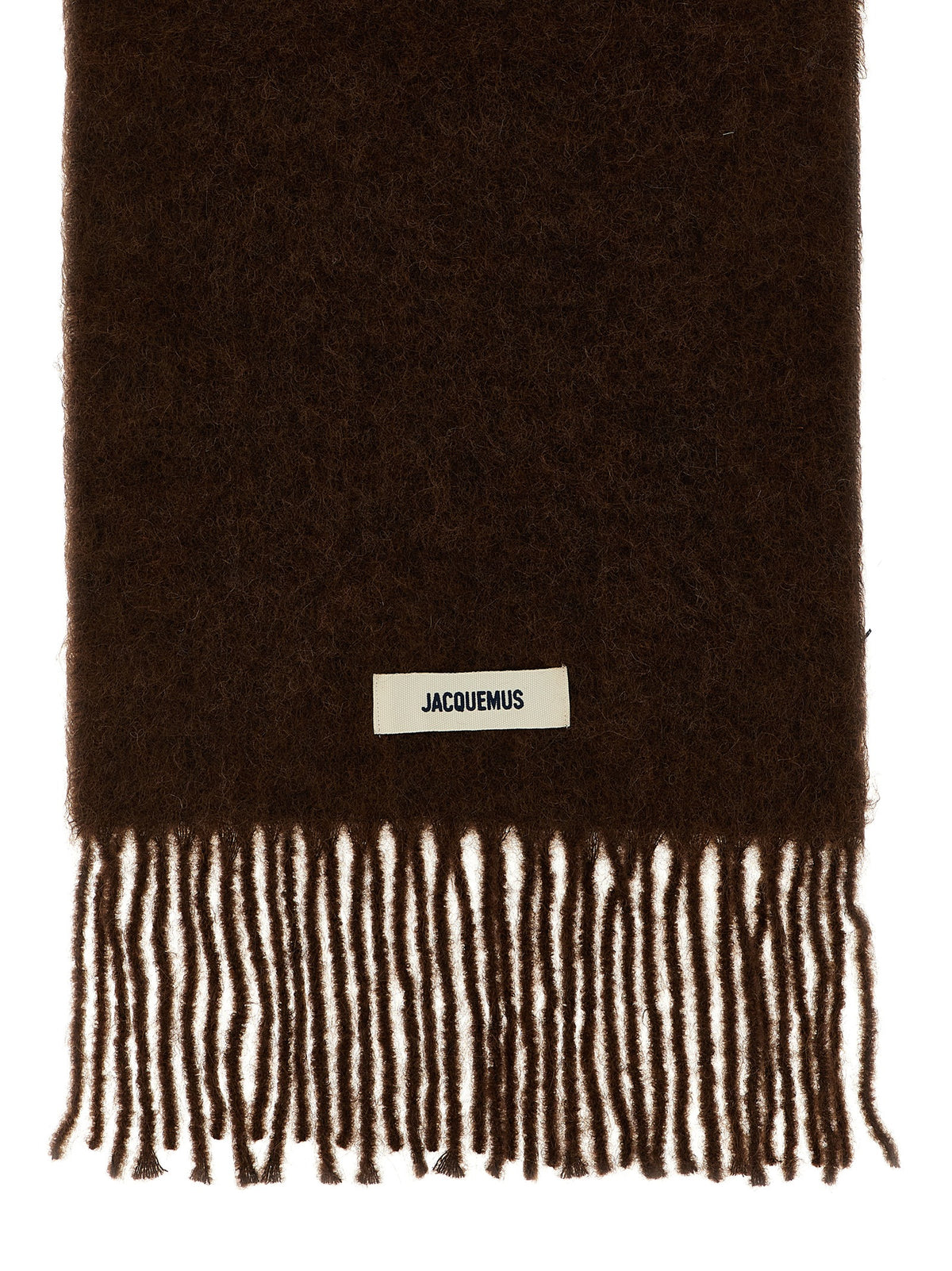 Jacquemus Brown Alpaca Leather Foulard