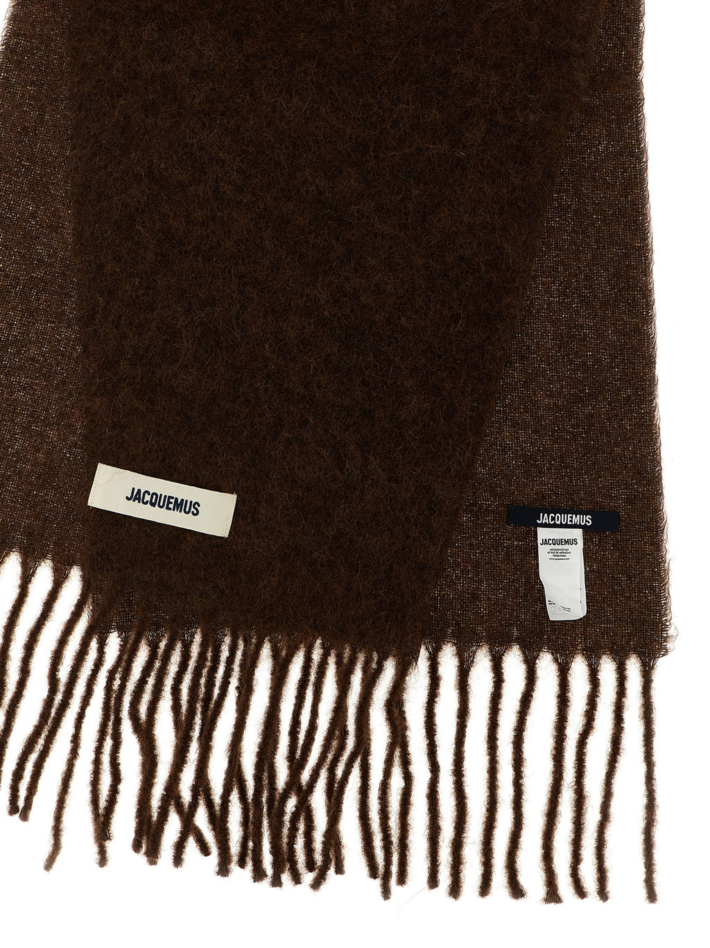 Jacquemus Brown Alpaca Leather Foulard