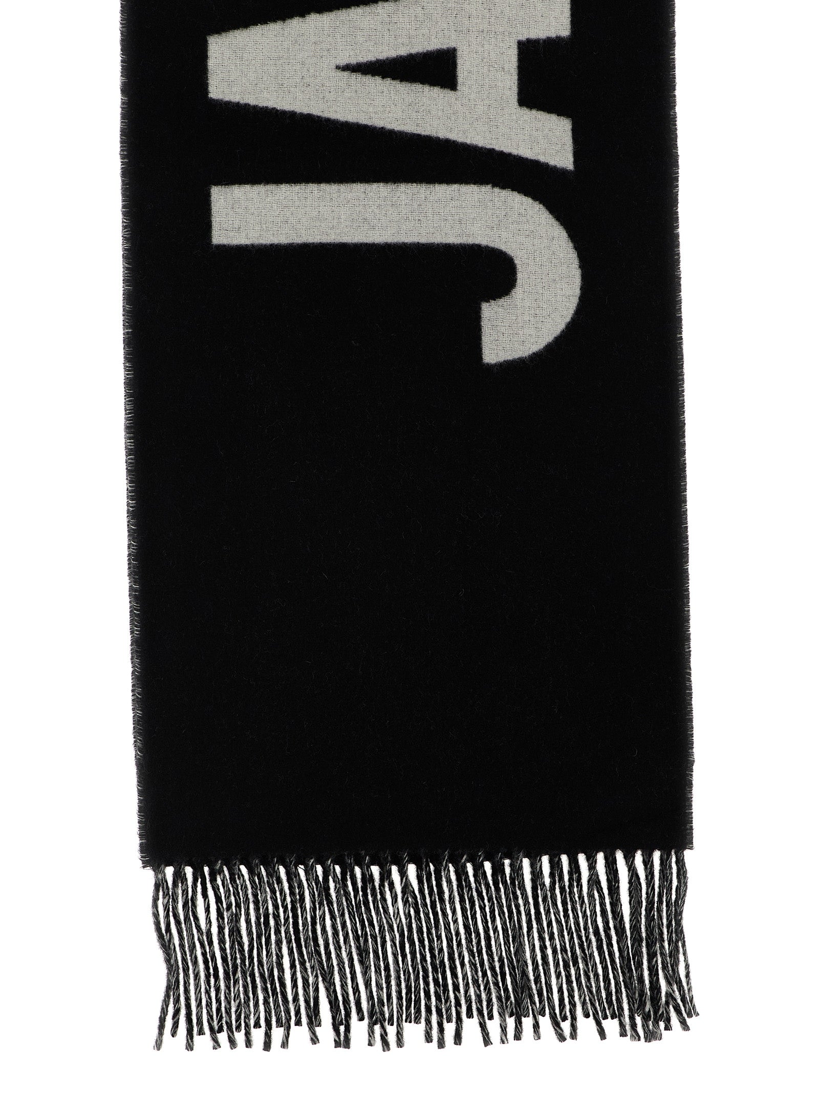 Jacquemus Black Wool Foulard