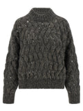 Brunello Cucinelli Gray Wool Cardigan