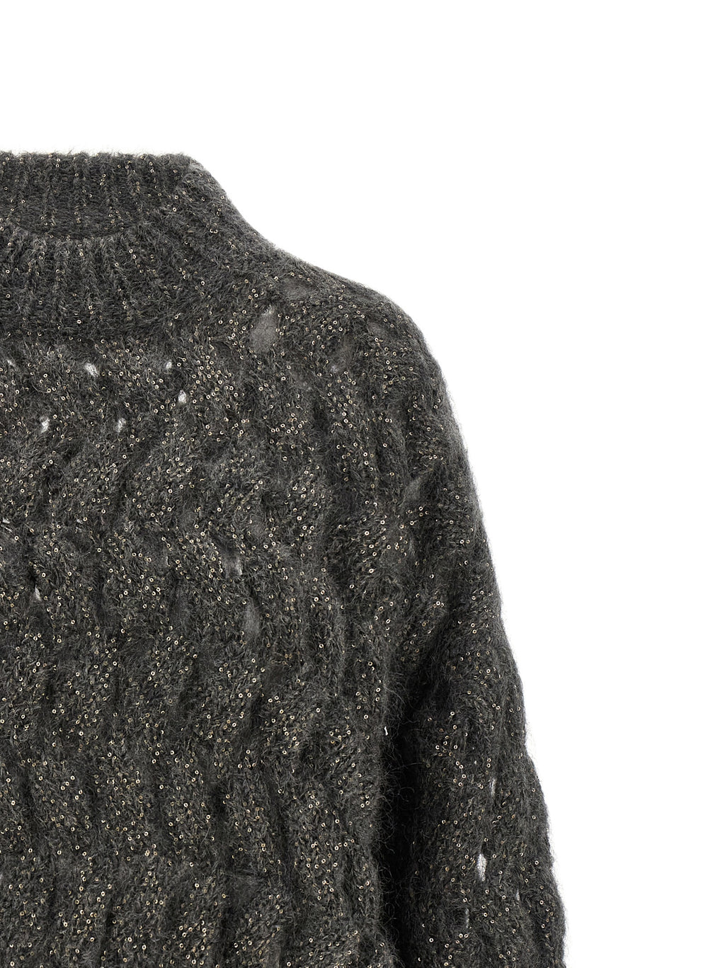 Brunello Cucinelli Gray Wool Cardigan