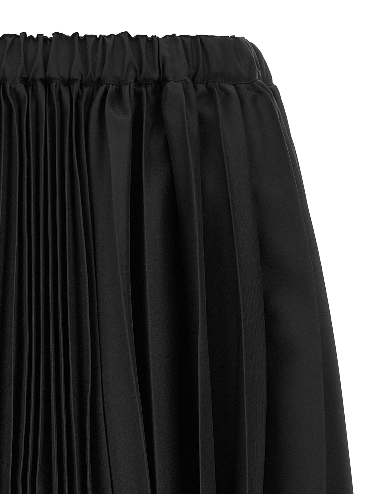 Comme Des Garçons Black Polyester Long Skirt