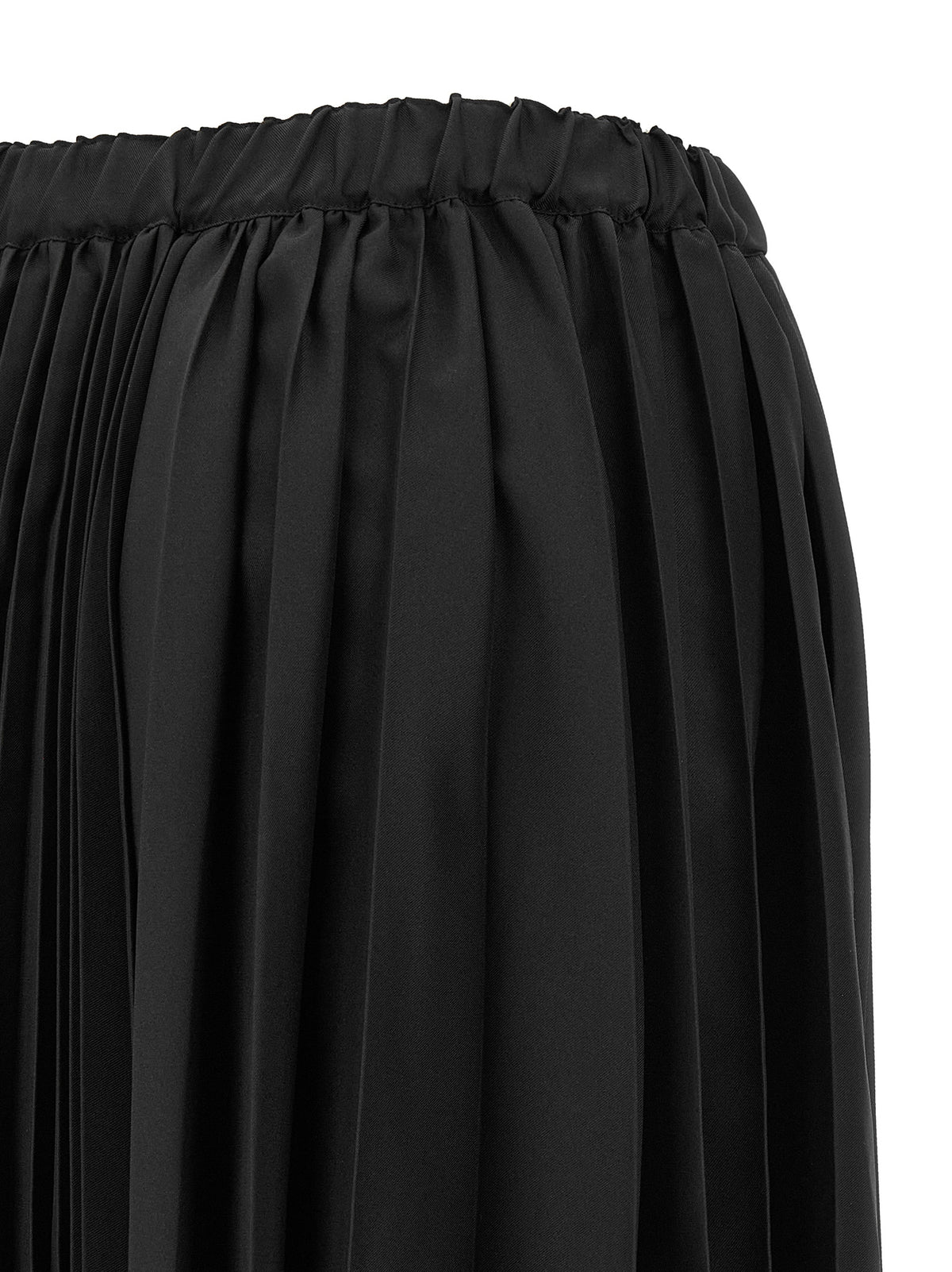 Comme Des Garçons Black Polyester Long Skirt