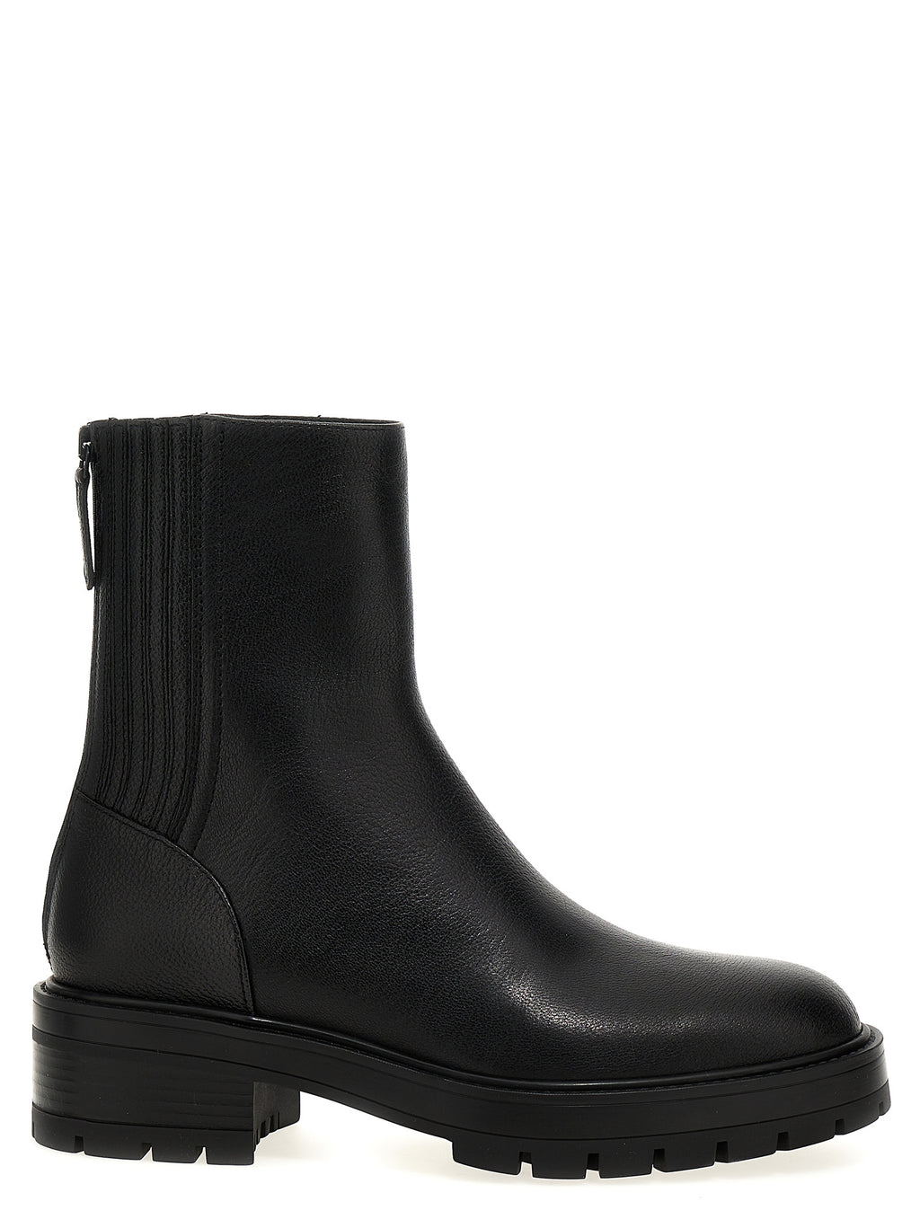 Aquazzura Black Calfskin Ankle Boots