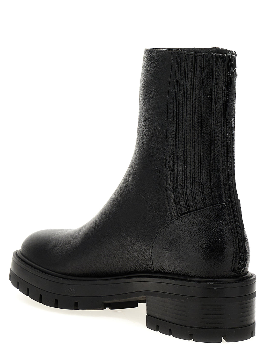 Aquazzura Black Calfskin Ankle Boots
