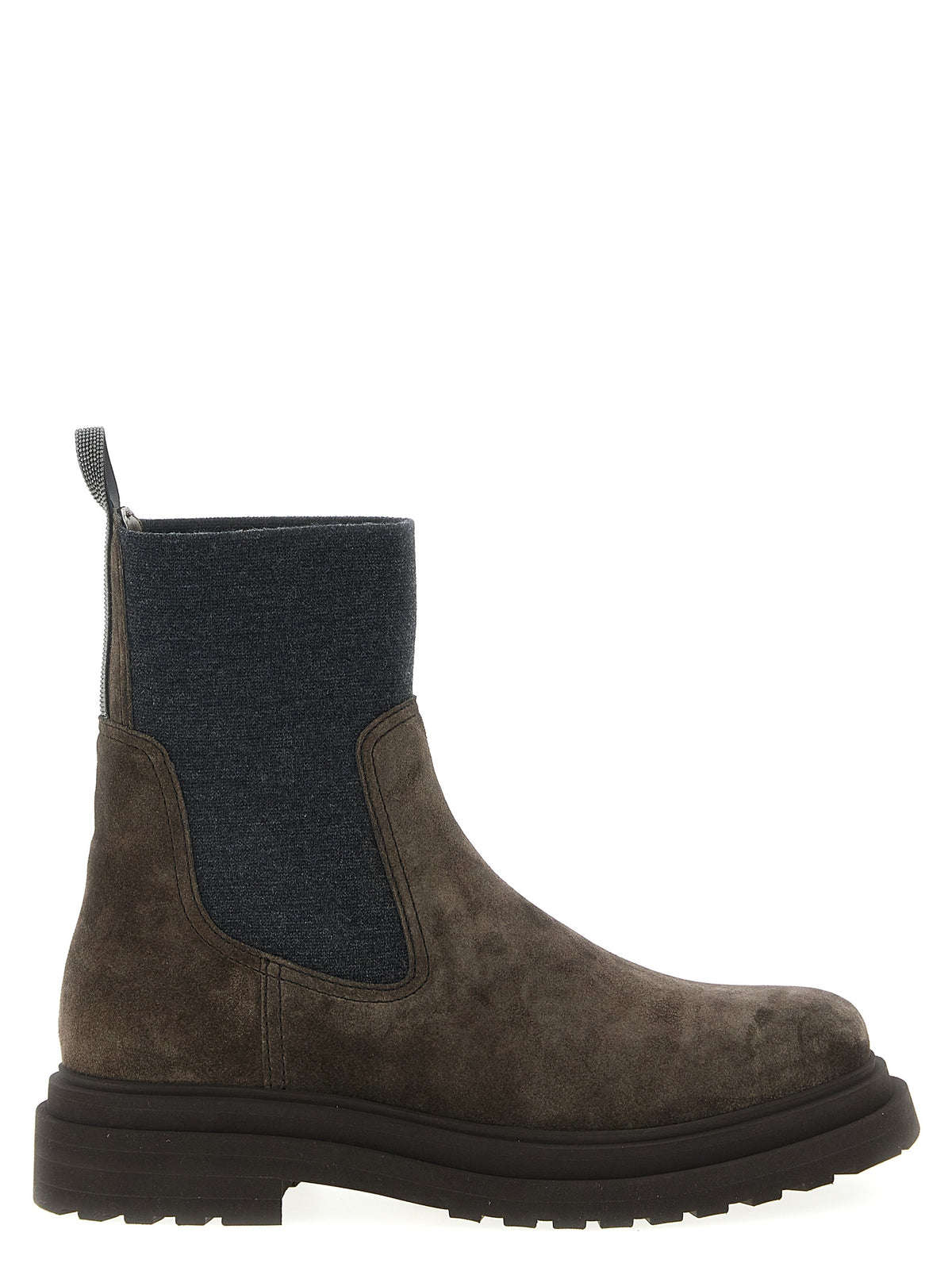 Brunello Cucinelli Brown Calfskin Ankle Boots