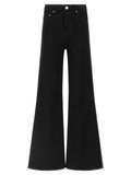 Ami Paris Black Cotton Flared Jeans