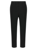 Issey Miyake Black Polyester Cropped Pants