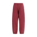 Off-White Purple Cotton Casual Pants