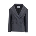 Balenciaga Gray Wool Oves Aries Blazer