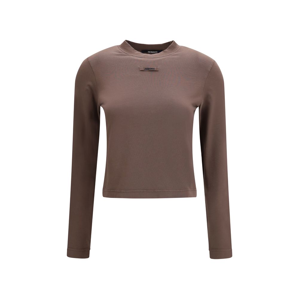 Jacquemus Brown Cotton Long Sleeve T-Shirt