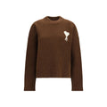 Ami Paris Brown Alpaca Vicugna Pacos Sweatshirt