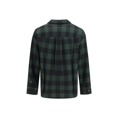 Ami Paris Bicolor Wool Oves Aries Pattern Shirt