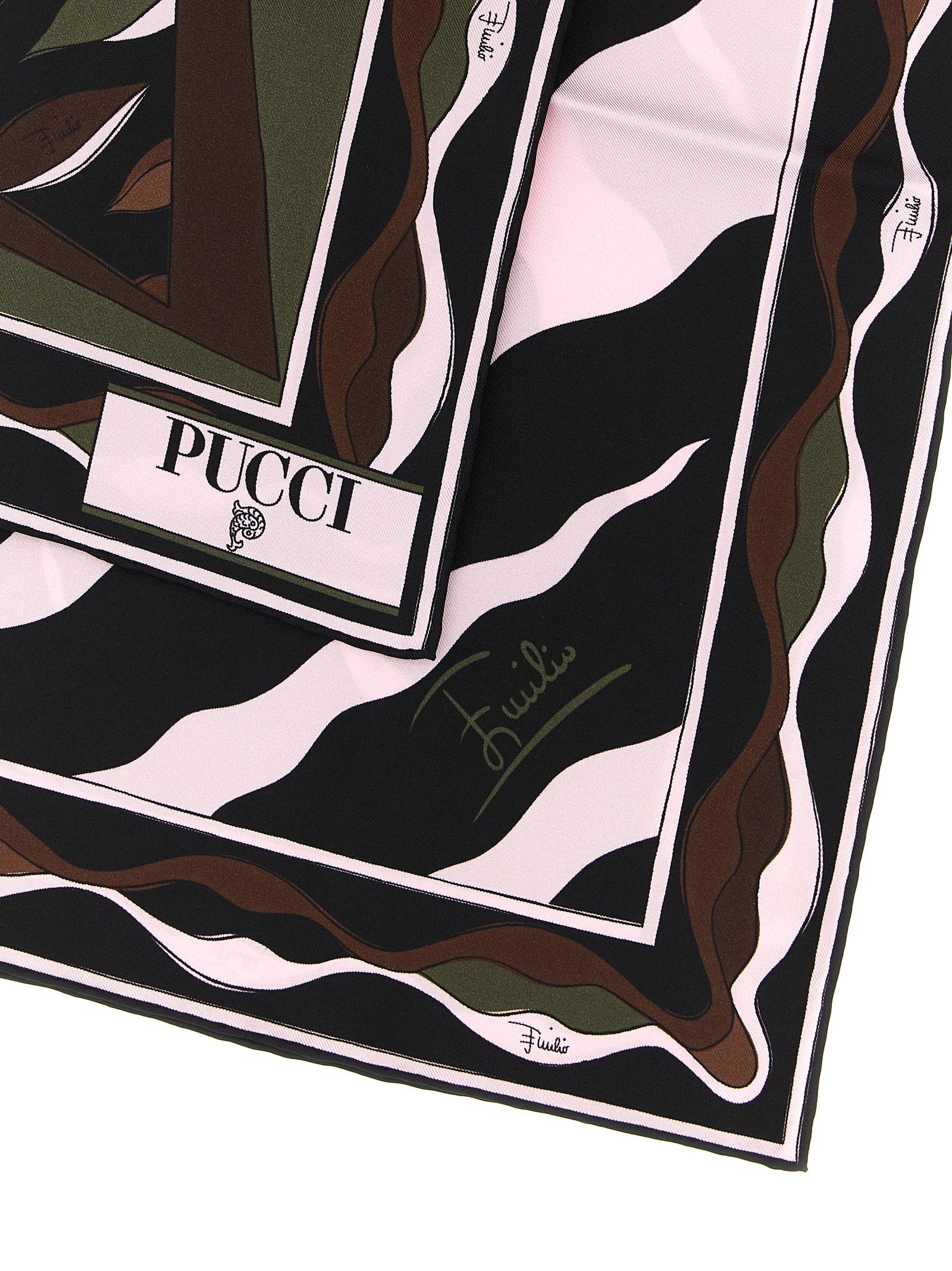 Emilio Pucci Multicolor Silk Scarf