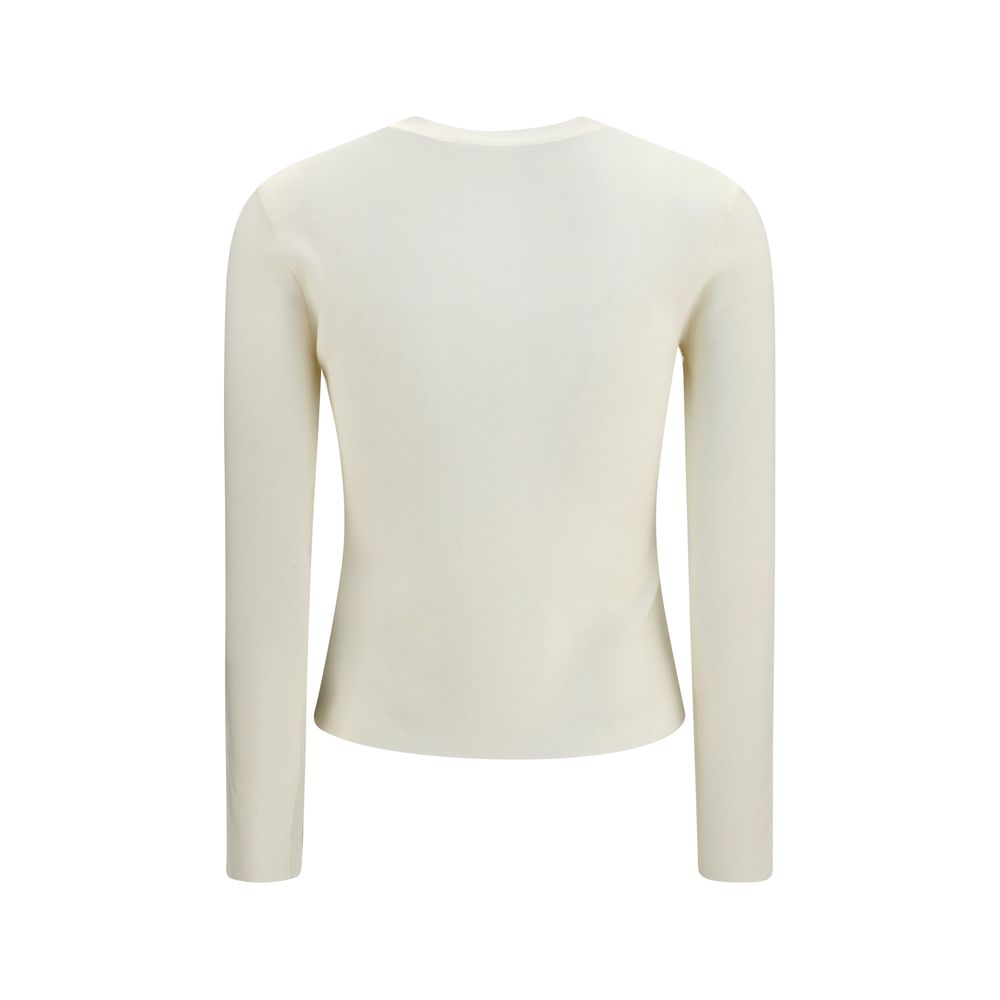 Max Mara White Wool Oves Aries Sweatshirt