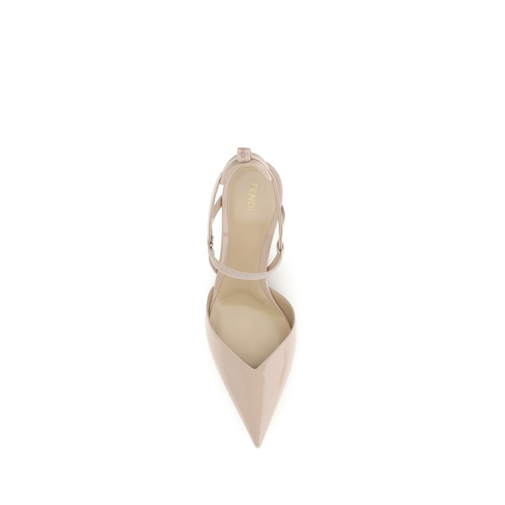 Fendi Beige Calf Leather Bos Taurus Pumps