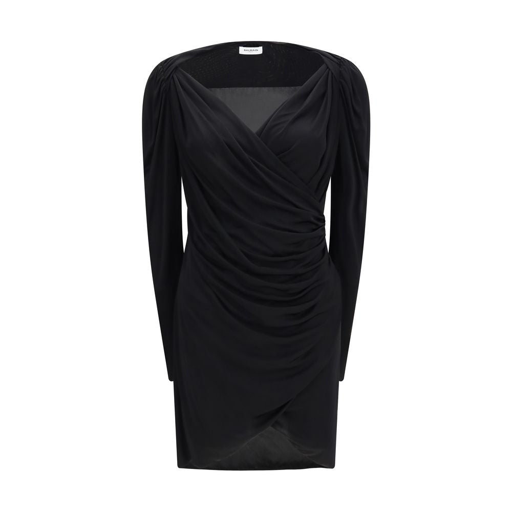 Balmain Black Viscose Casual Dress