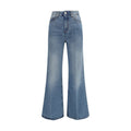 Ami Paris Blue Cotton Flared Jeans
