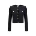 Balmain Black Viscose Cardigan