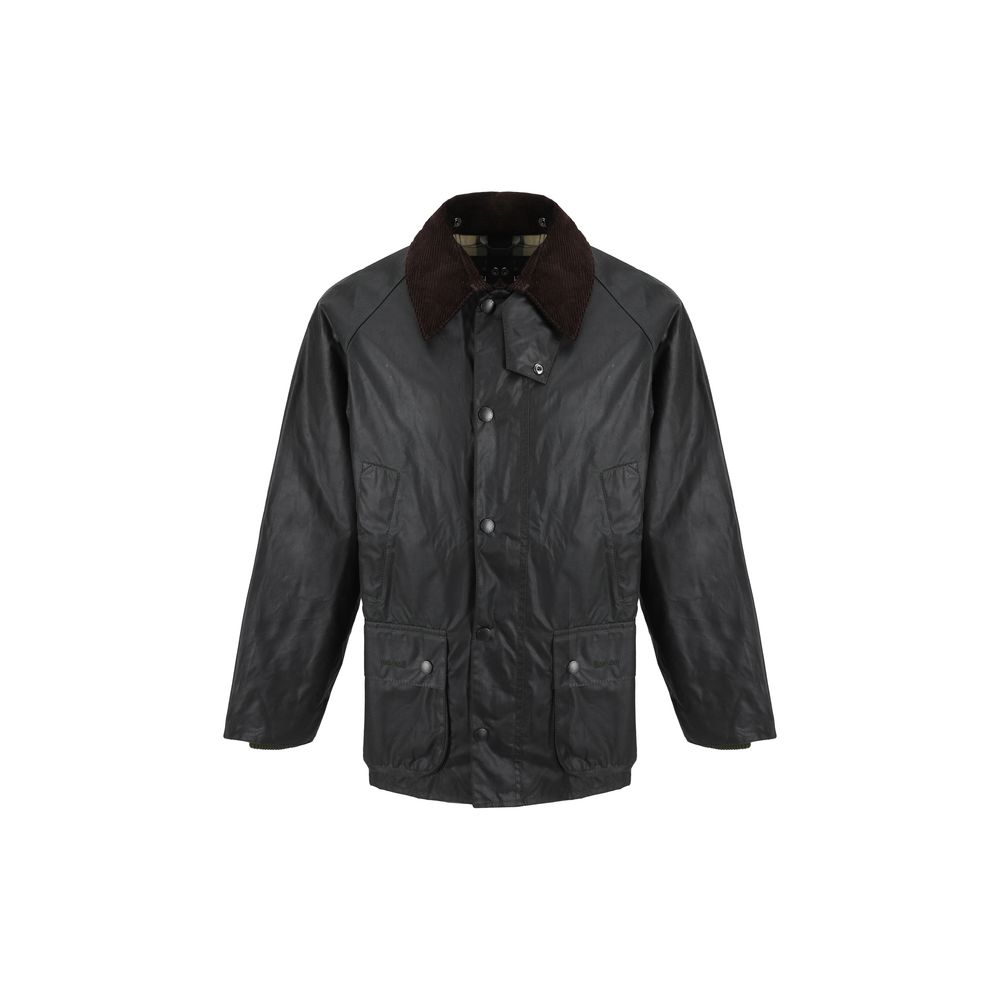 Barbour Black Cotton Full-Length Jacket