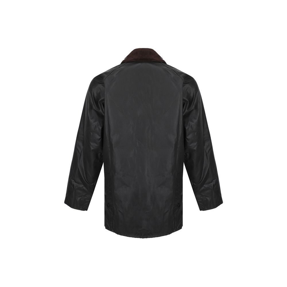 Barbour Black Cotton Full-Length Jacket