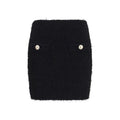 Balmain Black Viscose Mini Skirt