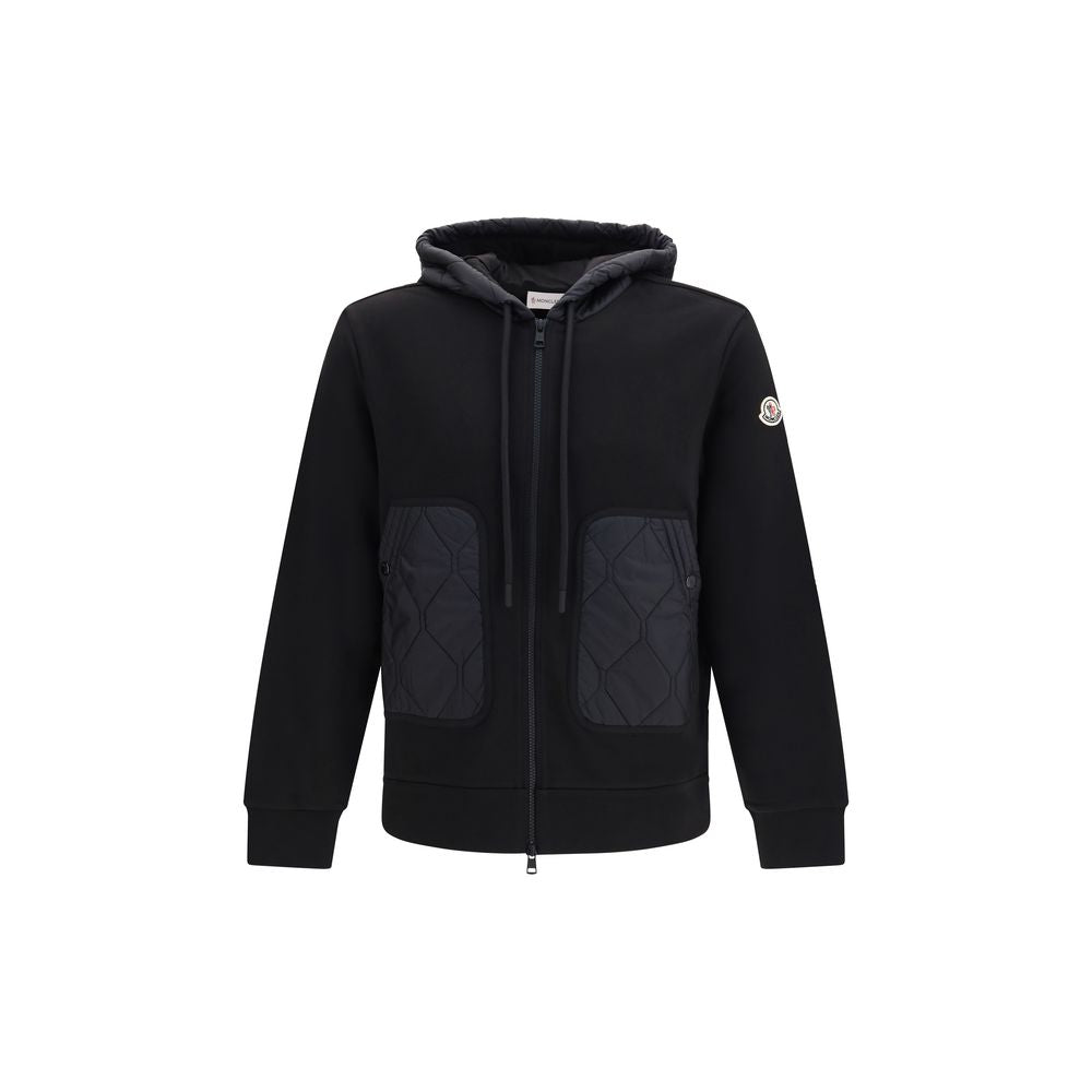 Moncler Black Cotton Sweatshirt