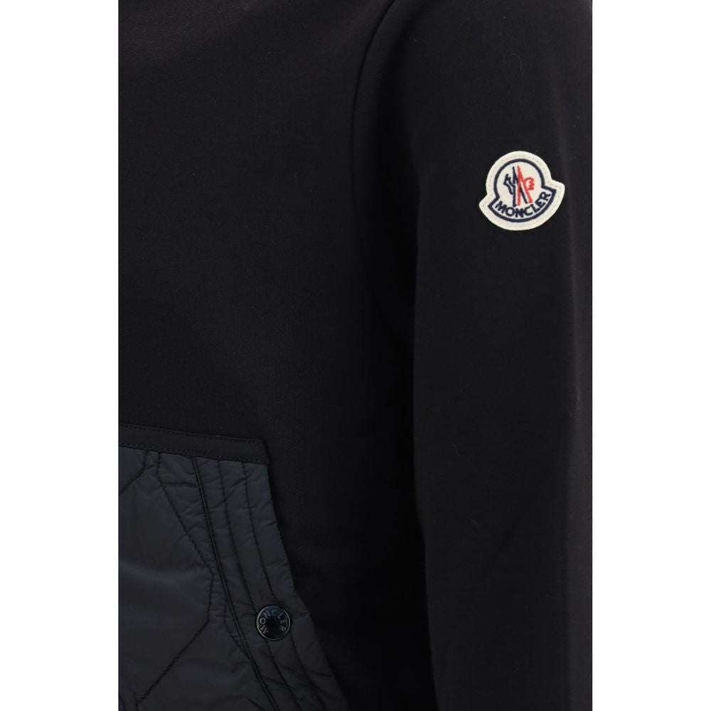 Moncler Black Cotton Sweatshirt