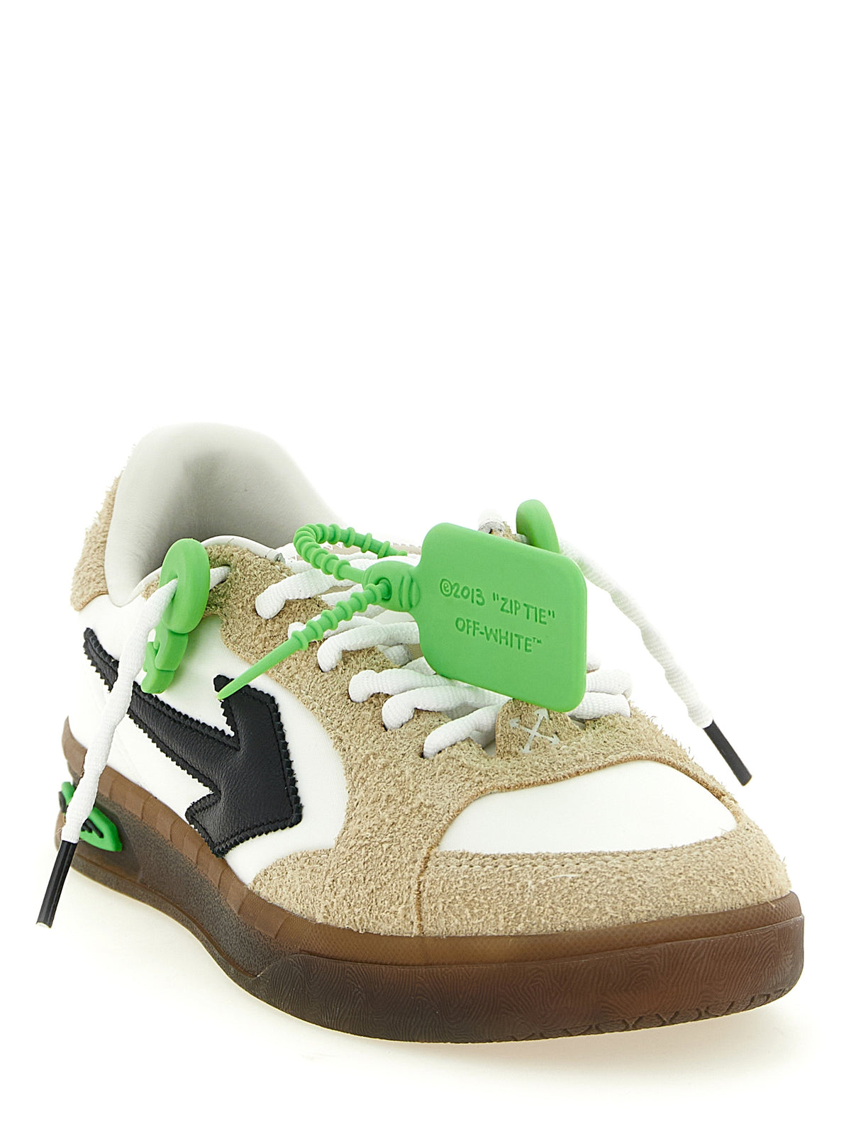 Off-White Multicolor Nylon Athletic Sneakers