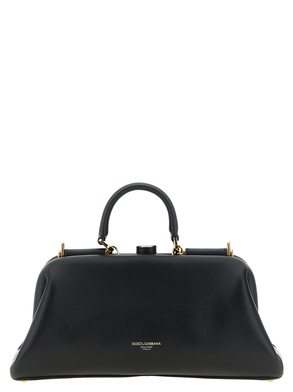 Dolce & Gabbana Black Lamb Leather Handbag