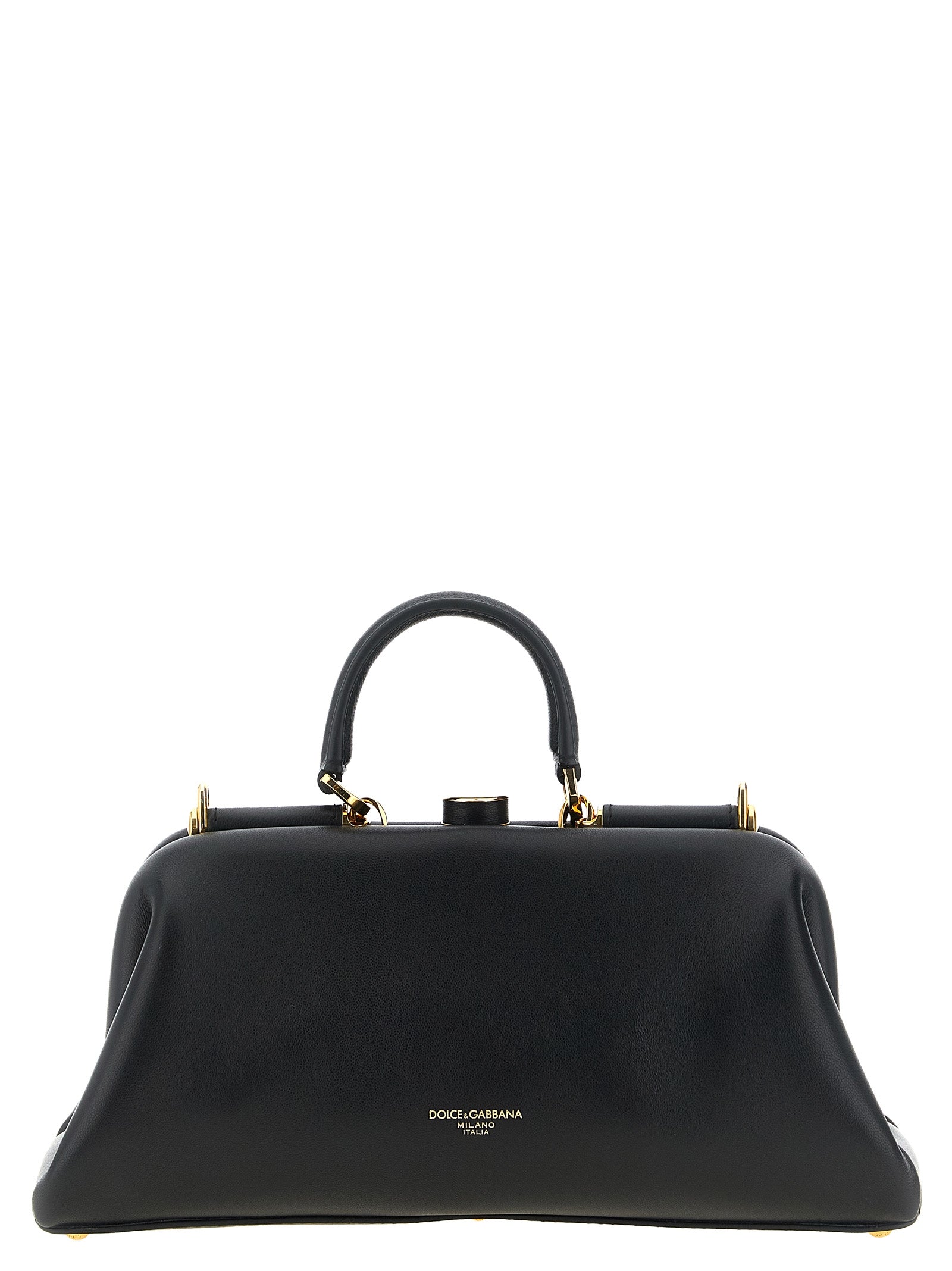 Dolce & Gabbana Black Lamb Leather Handbag