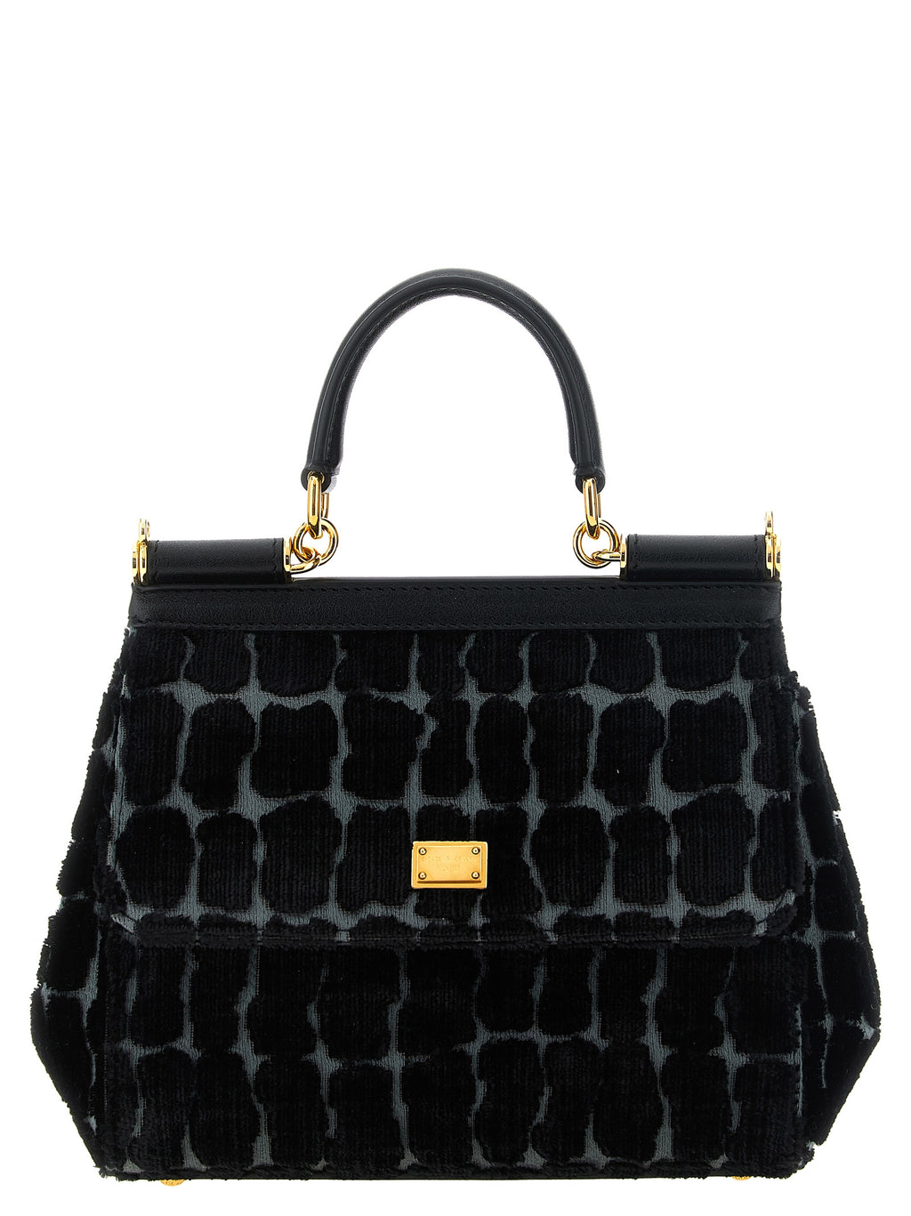 Dolce & Gabbana Black Cotton Handbag