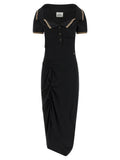 Vivienne Westwood Black Cotton Midi Dress