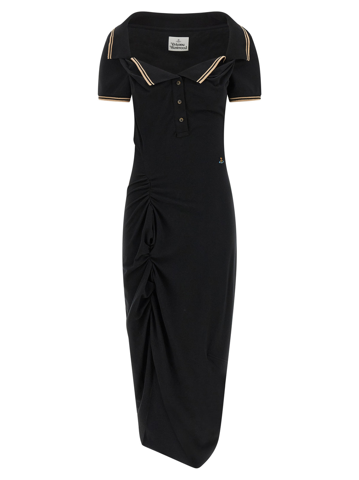Vivienne Westwood Black Cotton Midi Dress