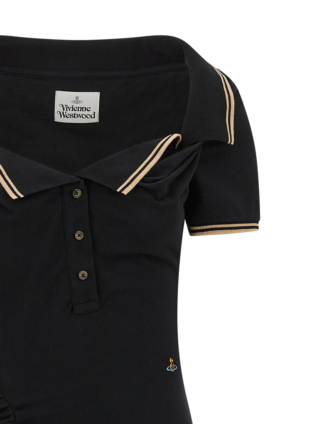 Vivienne Westwood Black Cotton Midi Dress