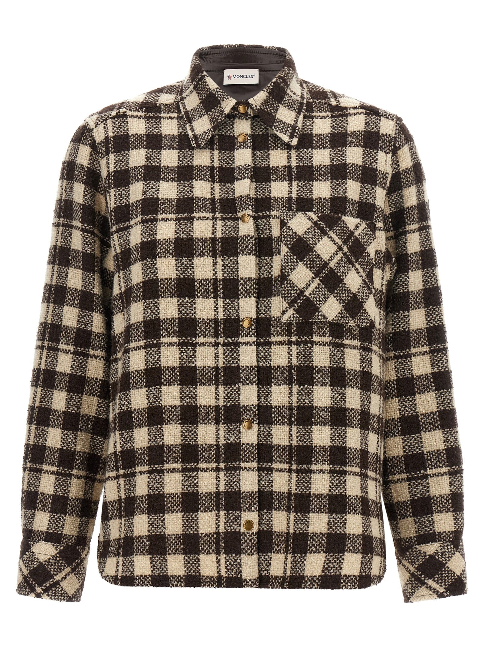 Moncler Brown Wool Blouse