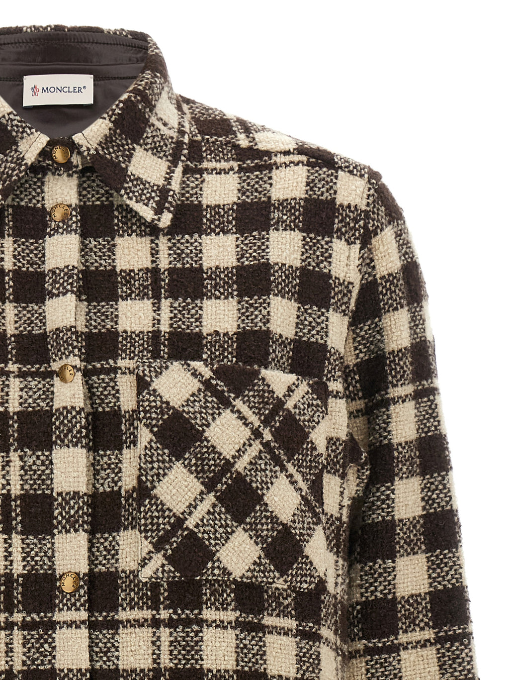 Moncler Brown Wool Blouse