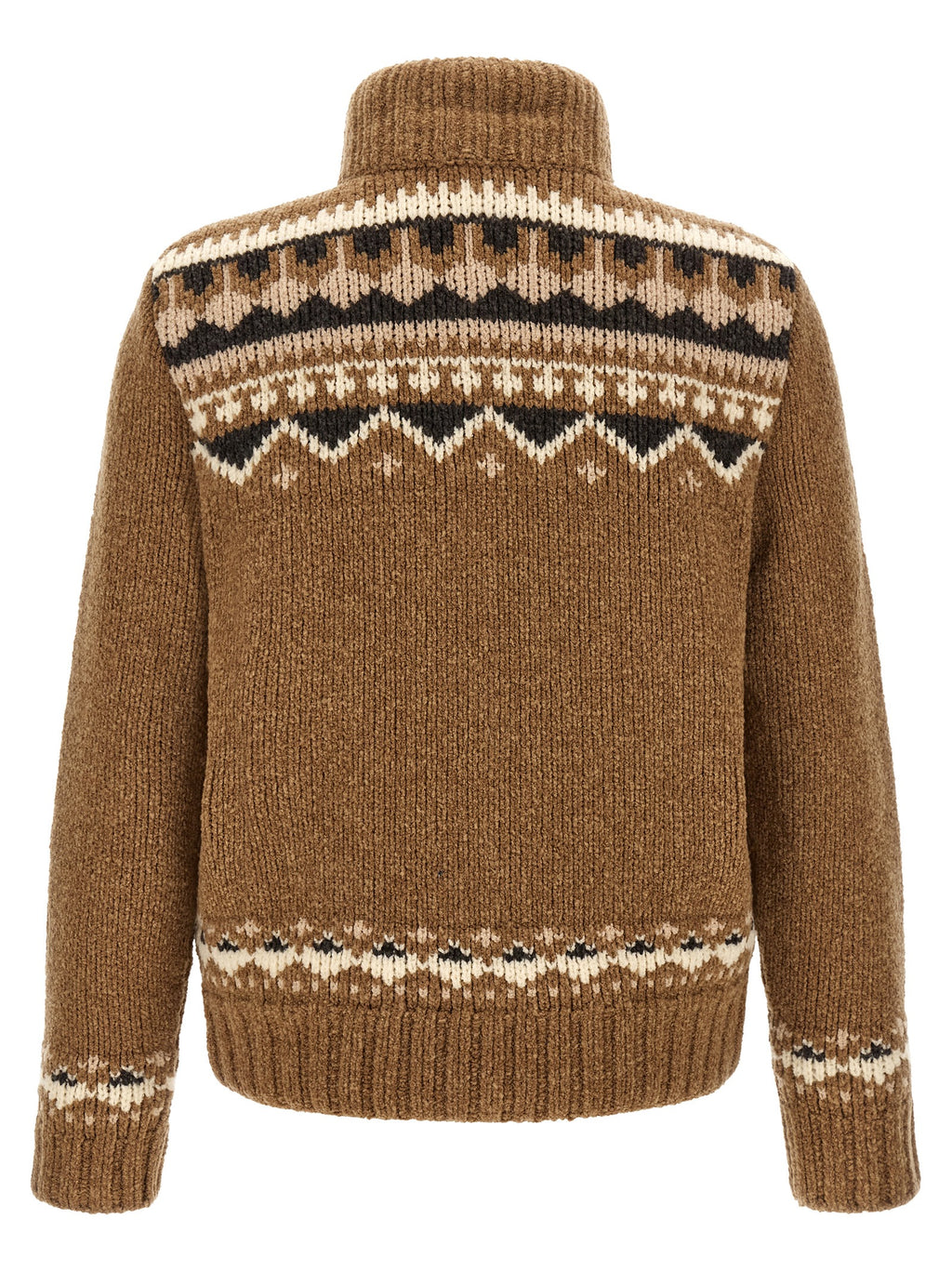 Moncler Brown Virgin Wool Cardigan