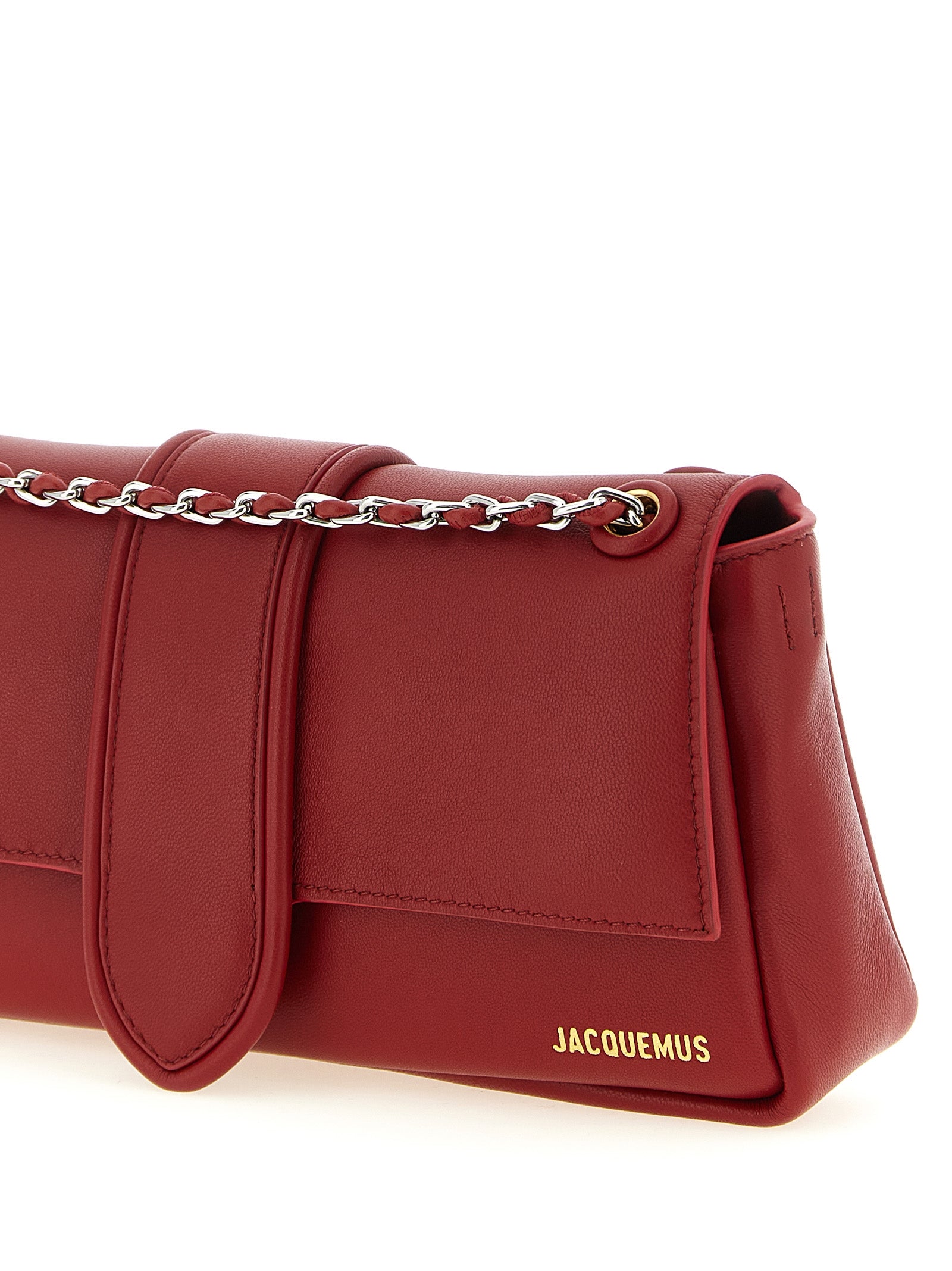 Jacquemus Red Lamb Leather Shoulder Bag