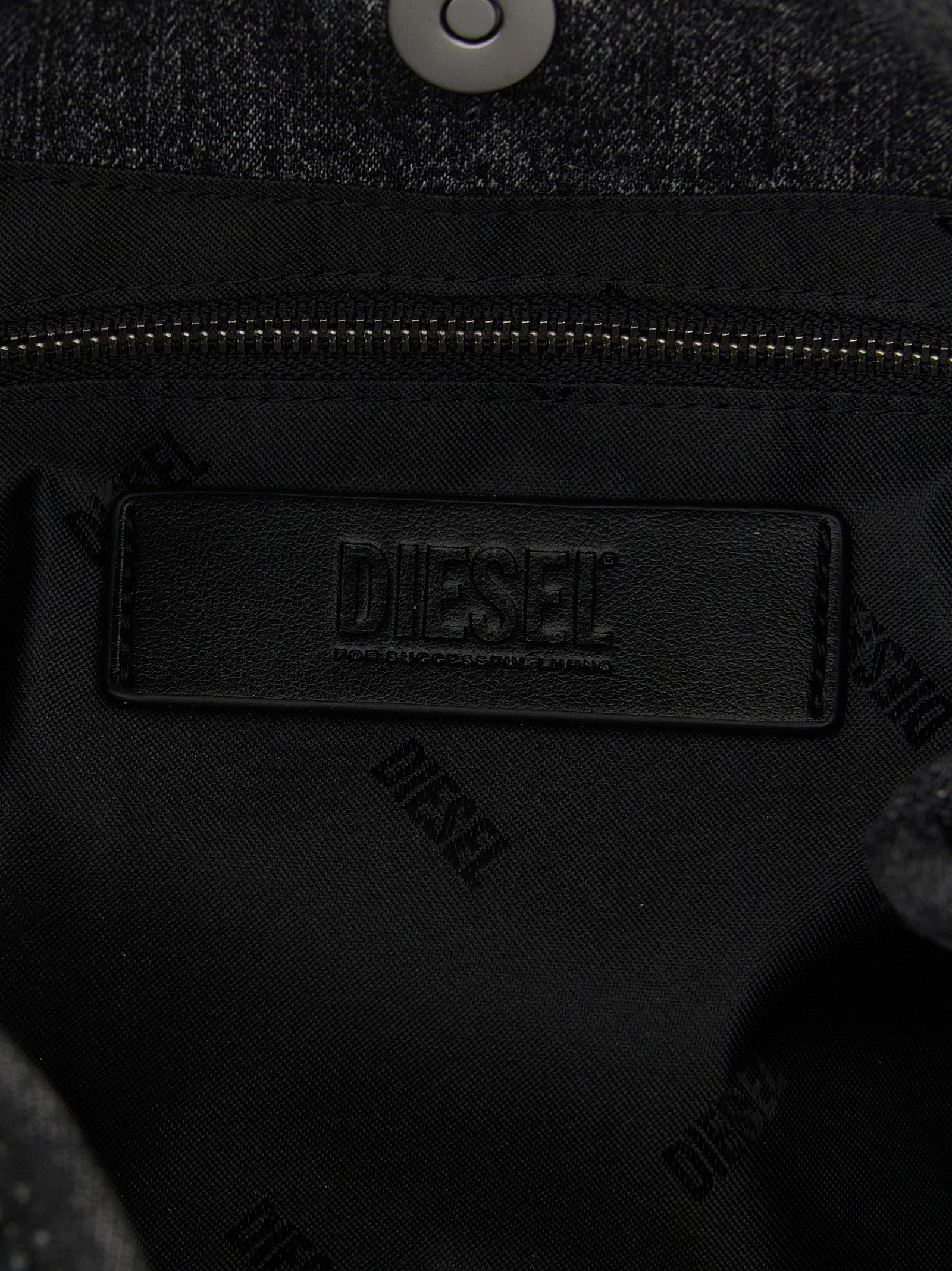 Diesel Black Cotton Handbag