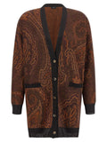 Etro Brown Viscose Cardigan