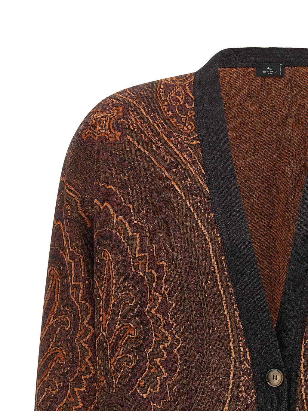 Etro Brown Viscose Cardigan