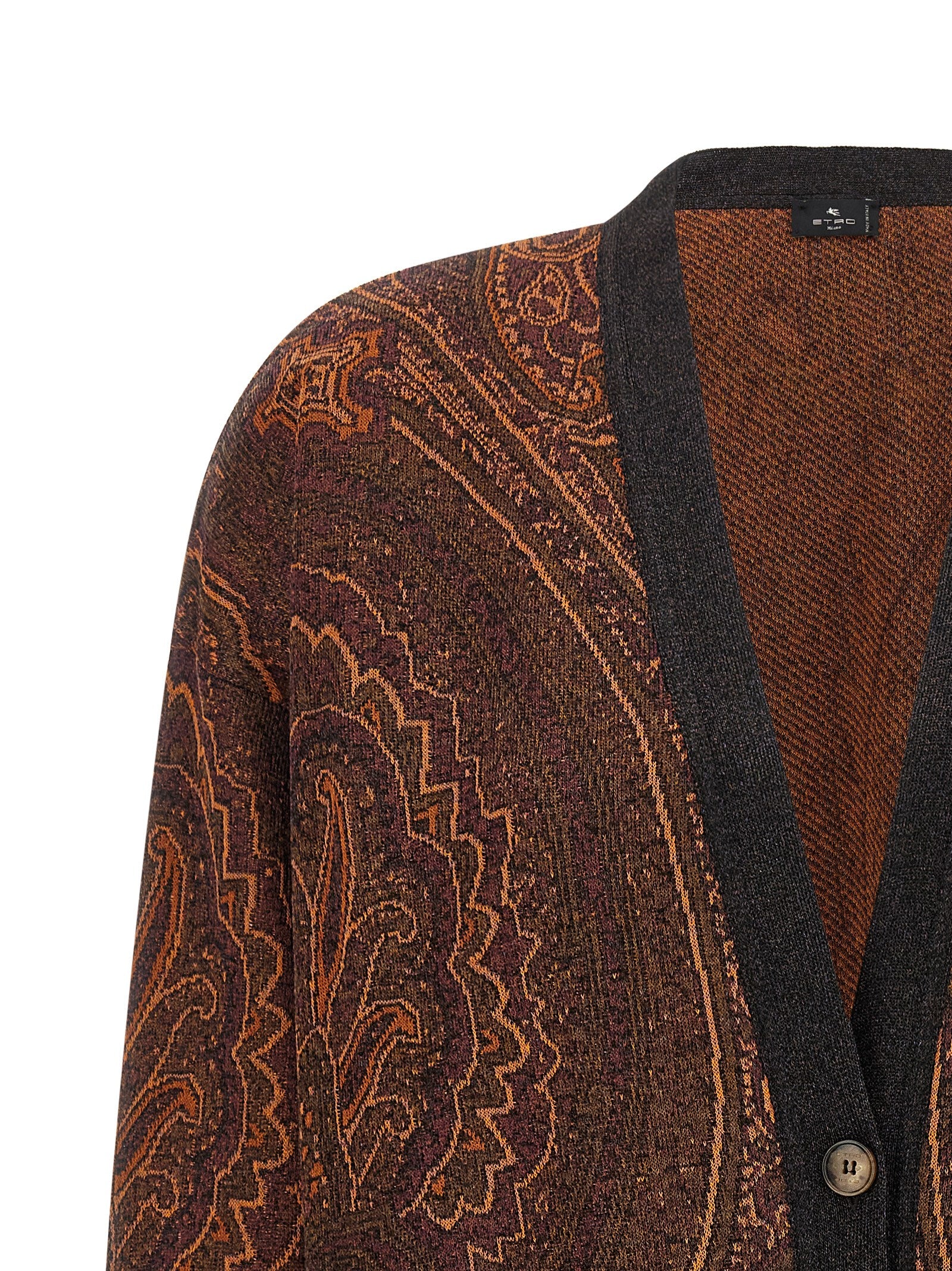 Etro Brown Viscose Cardigan