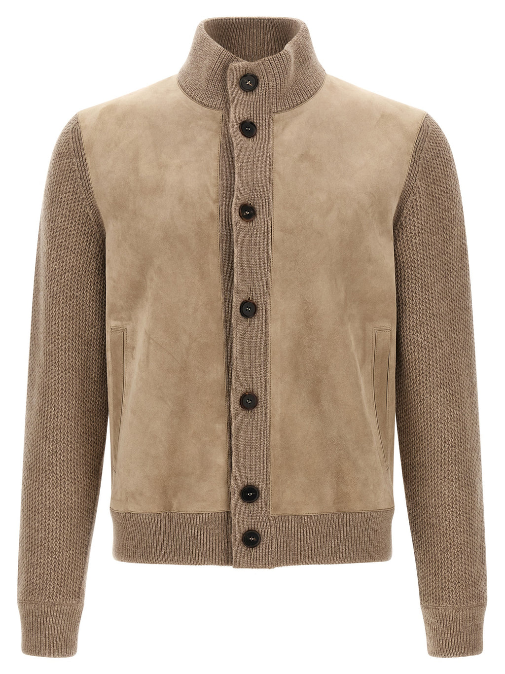 ZEGNA Beige Cashmere Cardigan