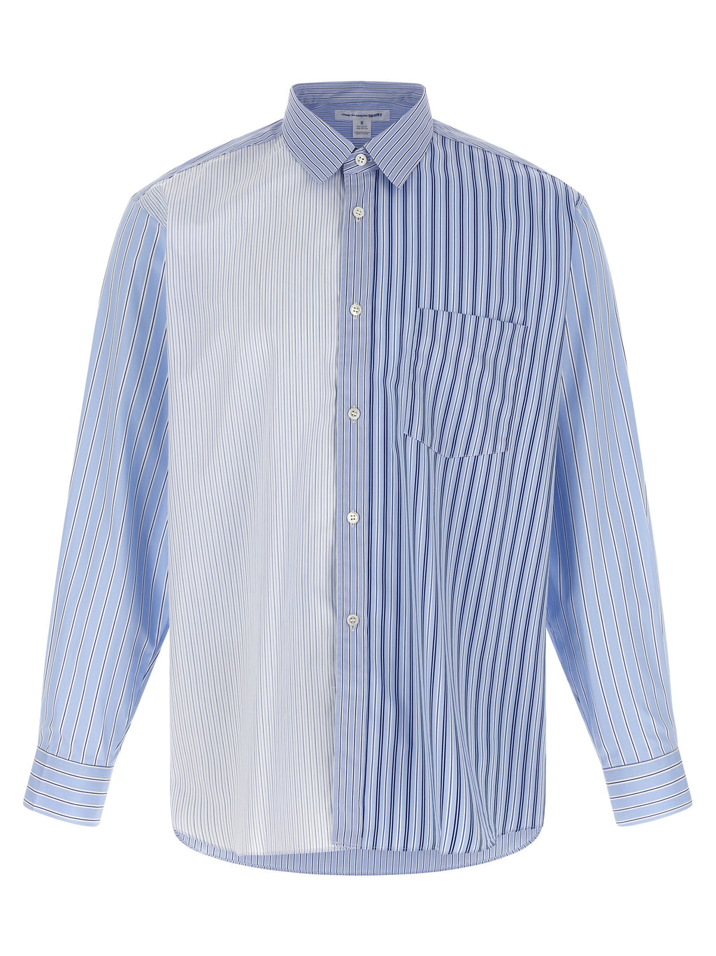 Comme Des Garçons Blue Cotton Blouse