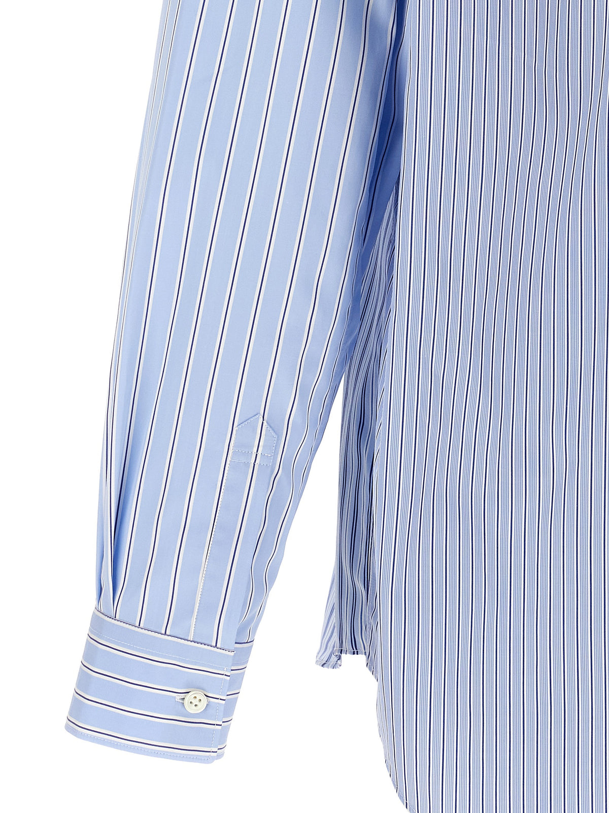 Comme Des Garçons Blue Cotton Blouse